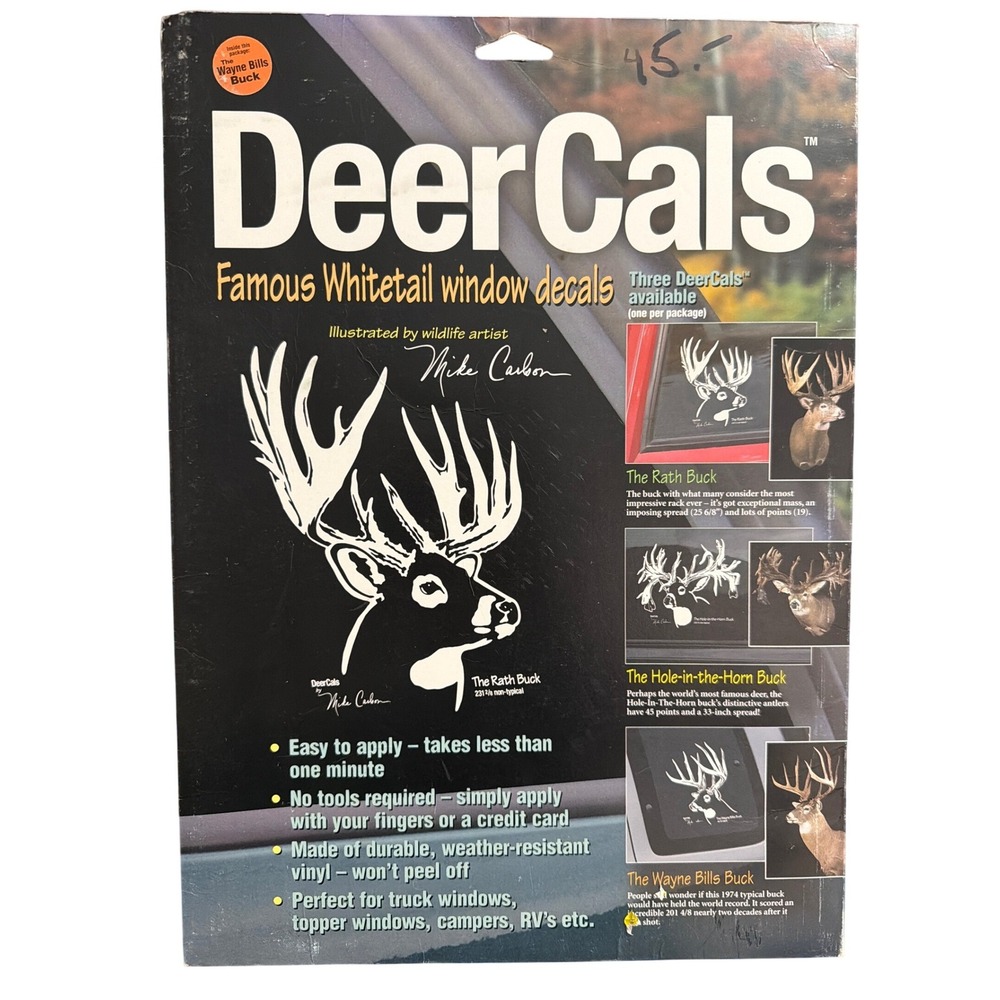 DeerCals The Rath Buck Whitetail Deer Window Decal Mike Carlson Vinyl Sticker